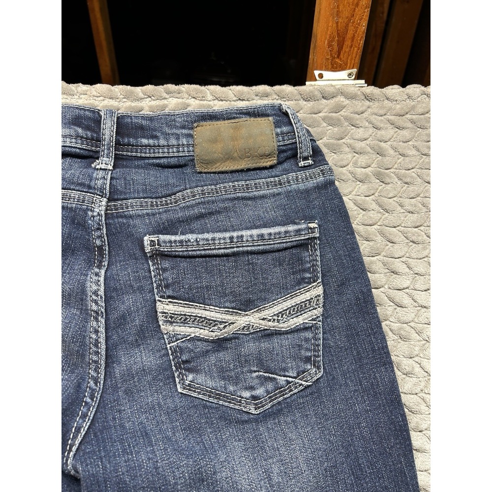 BKE Alec Jeans Men's 30x34 Medium Wash Straight Stretch Denim Buckle - Picture 3 of 8